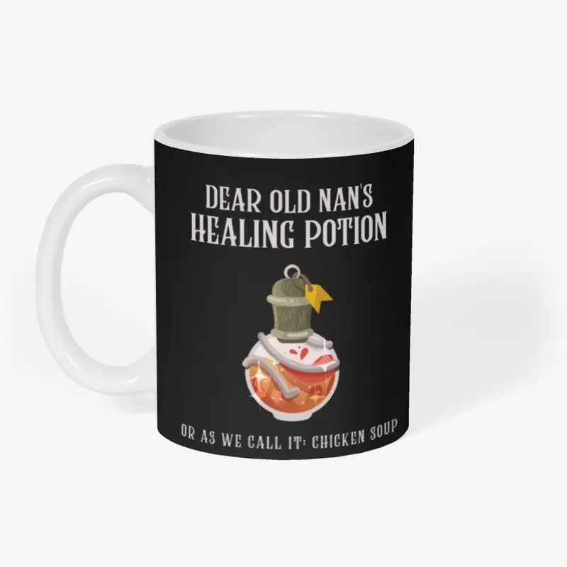 Dear old nan's healing potion funny RPG